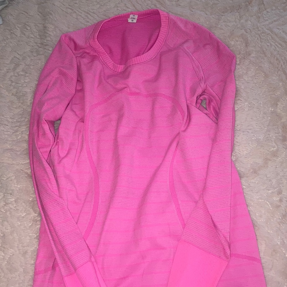 Swiftly tech long sleeve. Hot pink lululemon